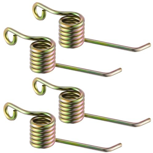 Feekoon 4 Pack Universal Power Rake Replacement Springs Compatible with Maxpower 330105, Dethatcher Springs Compatible with Maxpower Arnold 16 Inch Dethatching Mower Blade for Most Lawn Mower