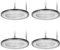 Bellanny LED Werkstatt Deckenleuchte 300W 30000LM Industrielampe Werkstattlampe Hallenstrahler | IP65 Wasserdicht LED High Bay Light, 4 Stück 6500K Strahler UFO Lampe für Garage Warenhaus Fabriken