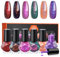 Modelones Nail Polish Set - 6 Colors Christmas Red Black Glitter Quick Dry Varnish Purple Green Manicure DIY Art Salon Home For Women