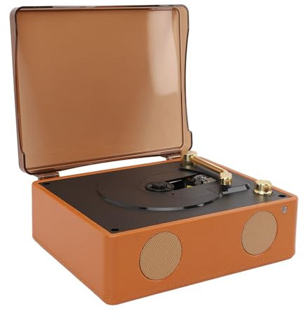 Sxhlseller Bluetooth-Plattenspieler mit Lautsprecher, 2000 MAh Stereo-CD-Player – -/Bluetooth-/Kopfhörer-/USB-/MP3-Wiedergabemodi füR CD CD R CD RW VCD DVD MP3 WMA