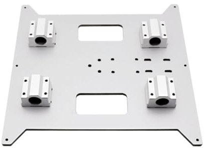 LEFTART Y-Schlitten eloxierte Aluminiumplatte 220 x 200 x 4 mm, 3D-Drucker-Zubehör, Heizbett-Aluminiumplatte, Heizplattform, Grundplatte, Heizbett-Unterstützung, Aluminium-Verbundplatte