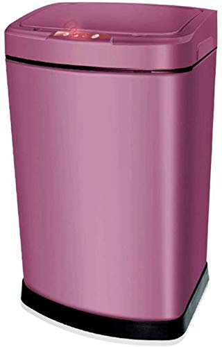 MYUYEE Poubelles d'intérieur 12L Poubelle à Induction Intelligente Automatique Salon Chambre Cuisine PoubelleChampagne Gold-12L，Or rose-12L