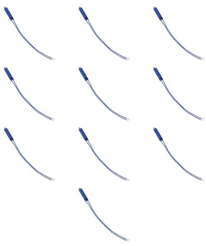10x Luce di cortesia blu, spia colorata per moduli assiali neri, Compatibile Con BTicino Living, frutti, interruttori, pulsanti, deviatori, dimmer, sensori, Per Placche originali e compatibili