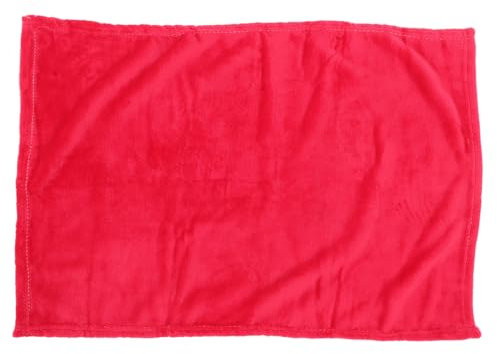 Didiseaon Flanell-haustierdecke Kuscheliges Fleece-Tuch Einfarbige Decke Für Tiere Leuchtend Rot Leicht Und Warm Strapazierfähig Mit Nadelstichen