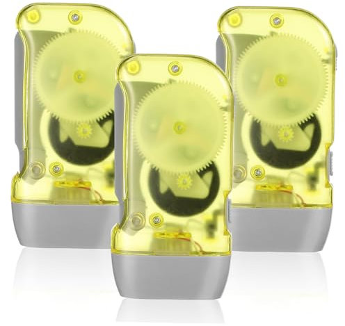 Gatuida 3stücke Handkurbel Wiederaufladbare Taschenlampe Led Taschenlampe Tragbare Kurbel- Für Camping Notfall- n