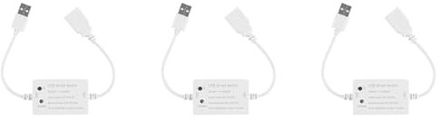 Qarmijaer Tuya Lot de 3 commutateurs intelligents USB WiFi, contrôleur universel pour disjoncteur minuteur Smart Life pour appareils USB pour la maison