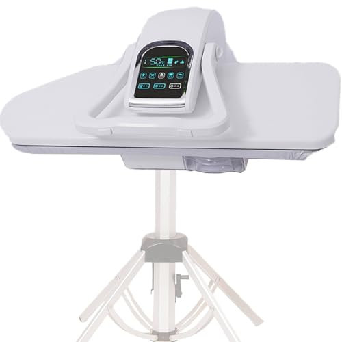 XCSCUK Pressa a Vapore da Stiro 2200 W, 66/79 / 89 cm Pressa da Stiro per Vestiti, con Pannello Touch Screen, piroscafo in Tessuto da 1 litro (26inch)