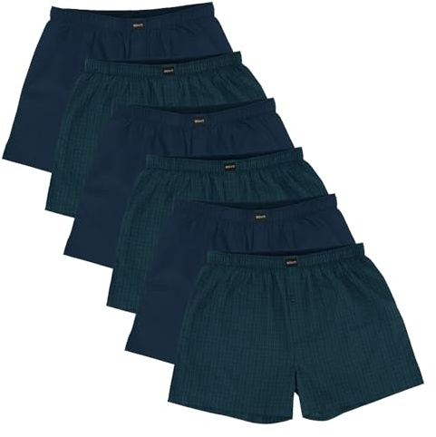 Gomati 6er Pack Herren Boxershorts Webboxer - Unterhosen für Männer American Boxer