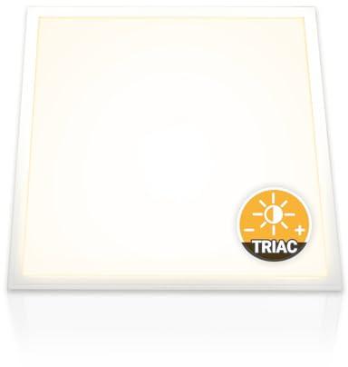 Xtend EcoLight LED Panel 62x62 Warmweiß 3000K dimmbar Triac 40W | Rasterleuchte flimmerfrei Deckenleuchte Alu Slim Netzteil PLe2.2