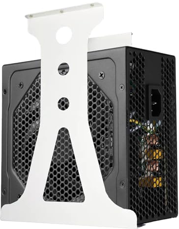 PC Halterung Unter Schreibtisch,Schwerlast Computer Halterung Unter für Meisten Computergehäuse,PC-Untertischhalterung,Computer Aufhängung Halter Bis Zu 35 Kg(Weiß)