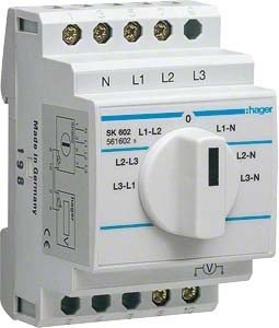 Voltmeter (SK602) 7-fach 20A 400V