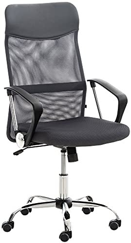 CLP Bürostuhl Washington I Ergonomischer Drehstuhl I Höhenverstellbar Mit Wippmechanik, Farbe:grau