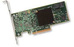 Broadcom SAS 9300-4I Interne SATA-Karte und Schnittstellenadapter – Schnittstellenkarten und Adapter (Pcie, SAS, Sata, 1 x Mini SAS HD Sff8643, Grün, Grau, 12 Gbit/S, SAS 3004 Fusion Mpt 2.5)