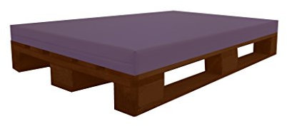 Dibapur PALETTENKISSEN MATRATZENKISSEN (120x80x12, Violett) Mit Kunstleder flammhemmend MVSS 302 - UV stabilisiert Schaumstoff FÜR EUROPALETTE - RG40/60 FEST-