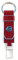 Piquadro Unisex Pc3751b2 Blauer quadratischer Schlüsselanhänger mit Ring und Haken, rot, 12 cm, Schlüsselanhänger