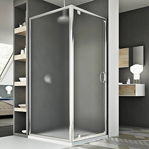 Cabine Douche 80x90 AP. 90 CM H185 granité C modèle Sintesi Duo 1 Portillon