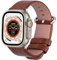 Fullmosa Cinturino per Apple Watch 45mm/44mm/49mm/42mm, Cinturini in Pelle di Ricambio Compatibile con Apple Watch Serie 9 8 7 6 5 4 3 2 1, Apple Watch SE 2/ SE/Ultra/Ultra 2, Marrone