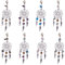 NBEADS 30 Stück Legierung Dream Catcher Dreamcatcher Charms Anhänger mit Federn Quasten Gemischte Steinperlen Intarsien Retro Schmuck für Frauen Mädchen