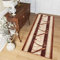 TAPISO Atlas Teppich Läufer Meterware Flur Kurzflor Küche Wohnzimmer Streifen Meliert Braun Beige Brücke Schlafzimmer ÖKOTEX 120 x 320 cm
