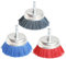 FPPO 3Pcs 3 Inch Nylon Cup Brush Set for Drill,Assorted Cup Brushes Kit for Cleaning Polishing Deburring and Removing Welding,with 1/4 Shank