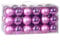 Deuba® Set Palline di Natale 54pz Ø 6cm in Plastica Decorazione Albero Addobbi Natalizi Feste Inverno Interno Esterno Rosa