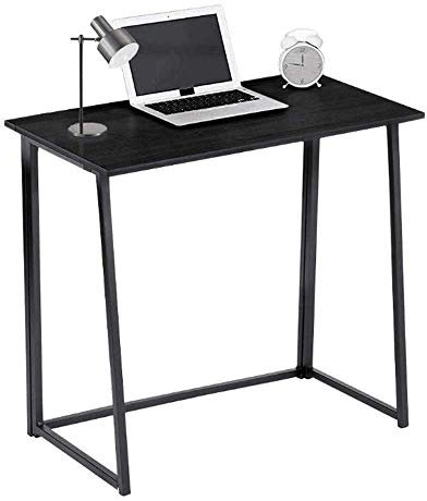SP Computer Desk Compact Foldable Computer Desk Laptop Desktop Table Folding Portable Small Table for Company,Garden,Camping,Office (Black)