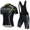 PSPORT Herren Radtrikot Set, Sommer Jungen Trägerhose Anzüge Mountainbike Radfahren Kleidung Set Radfahren Reiten Trikots Atmungsaktiv
