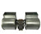 Ventilatore centrifugo EMMEVI - FERGAS CFD-DA 80X83-35 cod. 207722 doppia aspirazione lunghezza totale 310 mm, dimensioni bocchetta 2 x 108x50 mm, per stufe a pellet