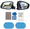 Quesuc specchietto retrovisore auto HD pellicola impermeabile antipioggia nano adesivo protettivo trasparente per specchietti auto e finestrini laterali 100 x 150 mm