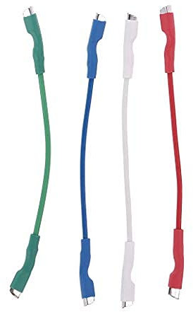 ZIRAN 4PCS Universal Silver Leads Drähte Header Wire Kabel 50mm für 1,2-1,3mm Pins Plattenspieler Phono Headshell Tonearm