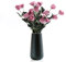 Vase noir mat en céramique pour herbe de la pampa - 20 cm de hauteur - Vase à fleurs moderne pour la maison, le bureau, le cadeau de mariage, Noël, une pendaison de crémaillère (noir)