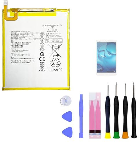 Aousavo HB2899C0ECW Batterie de Rechange Compatible avec Huawei MediaPad M3 8,4 BTV-W09 E Huawei MediaPad T5 10,1 avec kit d'outils Gratuit
