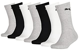 PUMA JUNIOR Quarter Socken Tennissocken Sportsocken Gr. 27-38 für Mädchen und Jungen 7 Paar