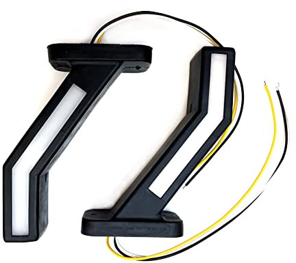 MelTruck® 2x LED Umrissleuchte Positionsleuchte mit Blinkleuchten 12V 24V LKW Anhänger E20