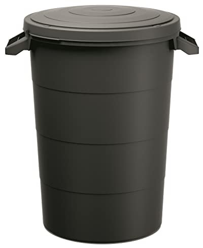 Keden Smooth Cubo de Basura Papelera de Reciclaje 80 litros Color Negro