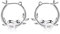 Sloth Earrings for Women Girls - Sterling Silver Sloth Hoop Earrings for Teens Hypoallergenic Cute Animal Earrings for Sensitive Ears Dainty Lightweight Huggie Hoop Earring Gift for Birthday
