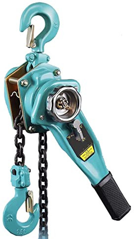 2t Ratschenkettenzug, manueller Hebelkettenzug, manueller Hebelzug im Lieferumfang enthalten, Kettenzug-Hebelzug, Ratschenzug-Hebezeug für schwere Hebearbeiten