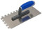 DEWEPRO® Zahnkelle 12x12mm Modell 3K mit 3-Komponenten-Handgriff - Zahnspachtel - Glättekelle gezahnt - Zahnung: 12x12mm - Zahnglättekelle