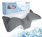 HOMCA Orthopädisches Kissen,Ergonomisches Nackenkissen aus Memory Foam mit Kühlung Kissenbezüge, Anti schnarch Kopfkissen für Rücken, Seiten,Bauchschläfer 60 * 35 * 8/12cm