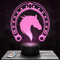 Nachttischlampe Reiten Hufeisen Pferdesport, Geschenkidee Dekoration Reiten Schreibtischlampe Wohnzimmer Idee Weihnachten für Fans von Pferden und Reiten. TOP
