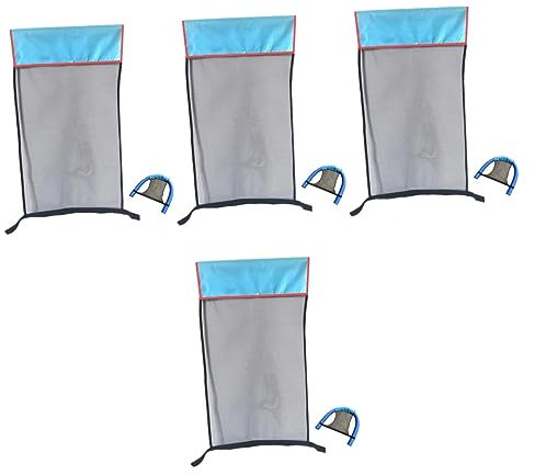 SAFIGLE 4 Stücke Schwimmen Lieferungen Schwimmenden Stuhl Net Mesh Wasser Hängematte Für Familie Freunde Strand Urlaub