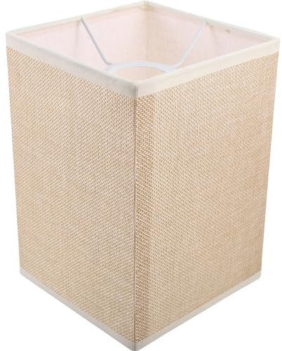 Quadratischer Lampenschirm Aus Leinen Für E27 Glühbirnen - Stilvolle Tischlampe Und Stehlampe Ersatzlampenschirm Für Wohnzimmer Schlafzimmer Und Büros