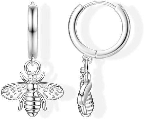 MILACOLATO Ohrringe Creolen Anhänger Silber für Damen Creolen Klein Kleine Hypoallergen Mittelgroß Herz Chirurgenstahl Damenohrringe Nickelfreie Ohrringe Anhänger Nickelfrei Schmuck Damen