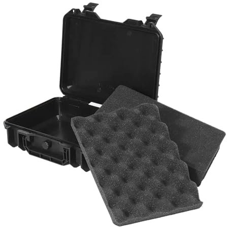 Milageto Werkzeugkoffer universal Toolbox, 34 x 27 x 10 cm, leerer Werkzeugkoffer, wasserdichter Transportkoffer, Schutzkoffer tragbare Aufbewahrungsbox für drinnen & draußen Camping