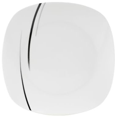 Sänger | Teller Bilgola Black Lines, Teller aus Porzellan, 1-teilig, Speiseteller, Weiß | PREMIUM COLLECTION