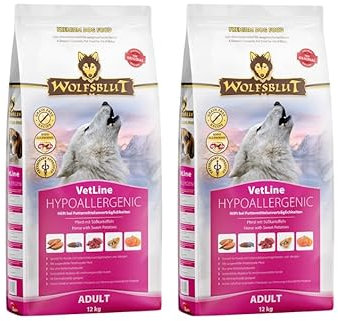 Wolfsblut Vetline | Hundefutter | Sparbundle | Sparpaket (2 x 12kg, Hypoallergenic)