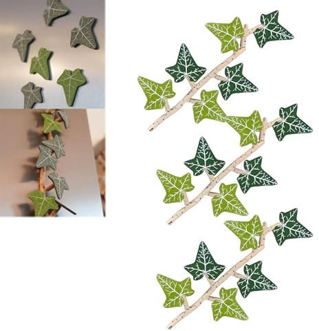 clhjinruoliu Efeu Kühlschrankmagnete, 3D-Gedruckter Efeu Kühlschrankmagnet mit beweglichen Stielen, süßes Einweihungsgeschenk für Pflanzenliebhaber, geeignet für zu Hause Küche Büro,1set