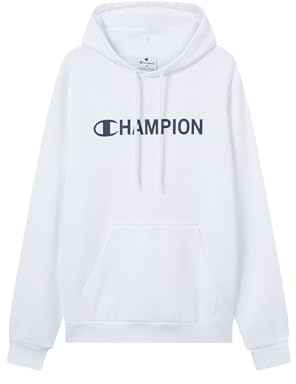 Champion Herren-Kapuzenjacke, Nylongewebe mit Knittereffekt, wasserabweisend, Repreve-Polsterung, Fronttaschen, ideal für kaltes Wetter, lockere weite Passform