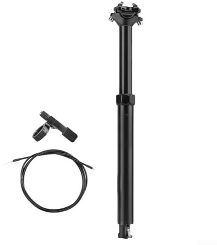 Bike Telescopic Seatpost Dropper Post, 30.9 Mm Bike Internal Cable Routing, Road Mountain Bike Dropper Seatpost with Remote Lever and Cable Kit