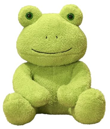 CHUNLINLAODA Frosch Kuscheltier 25cm Frosch Plüschtier für Kinder, Weich, Grün